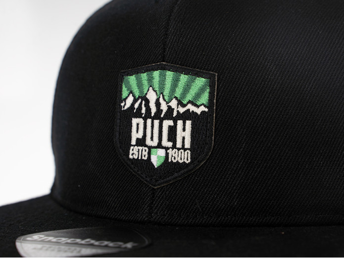 Kappe Puch Logo Patch Schwarz Snapback